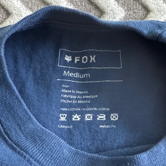 Fox Racing Men's Navy Tee - Picture 2 of 5